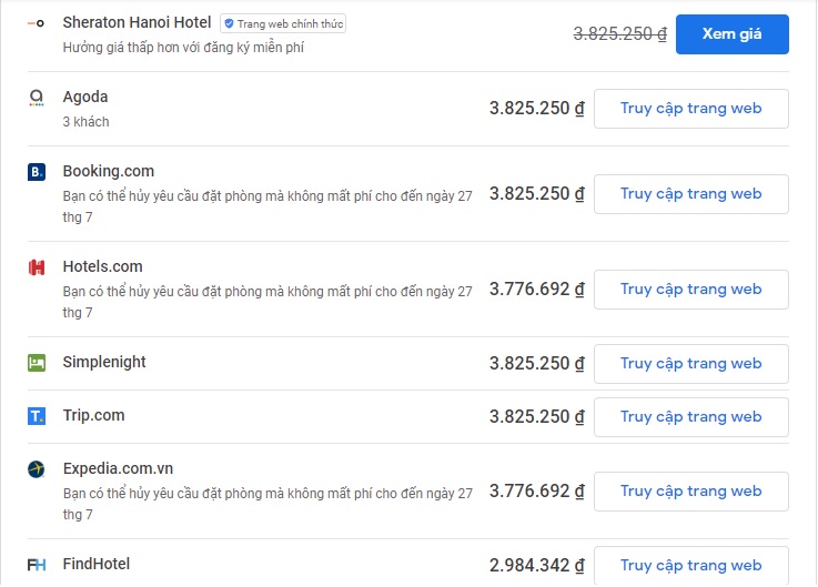 Chiến lược marketing khách sạn Sheraton