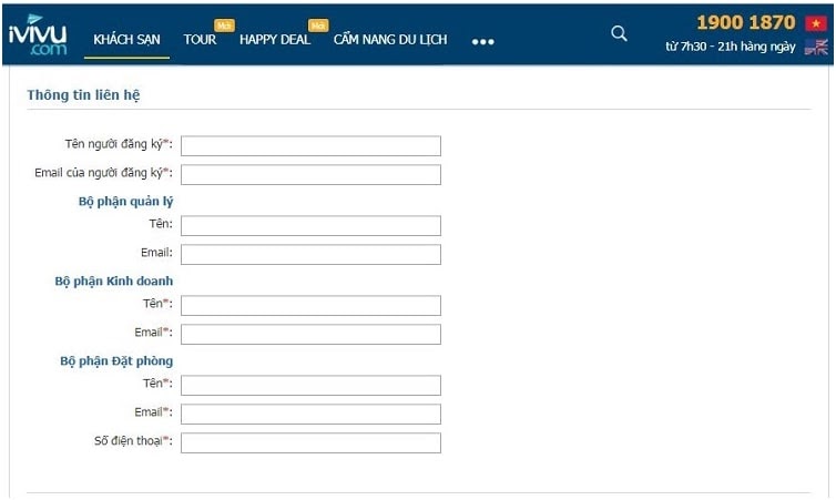 Hướng dẫn đăng ký bán phòng trên iVIVU