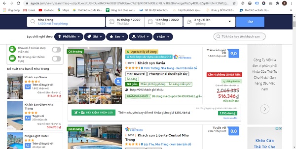 Bán phòng khách sạn