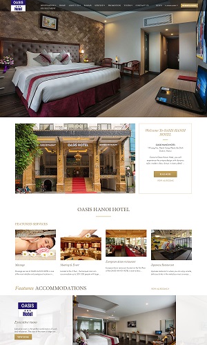 Mẫu thiết kế website khách sạn, resort