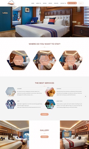 Mẫu thiết kế website khách sạn, resort