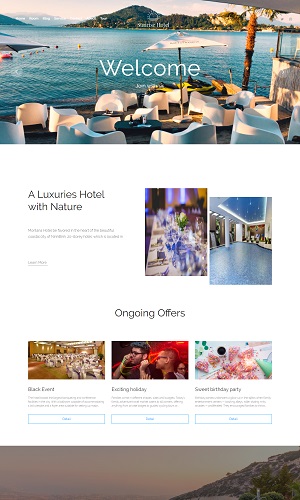 Mẫu thiết kế website khách sạn, resort