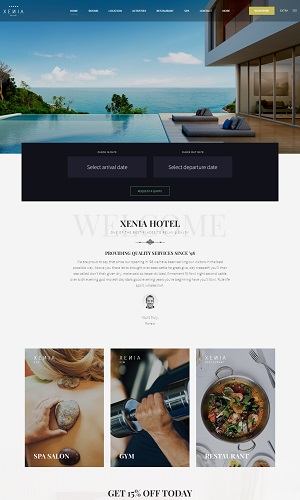 Mẫu thiết kế website khách sạn, resort