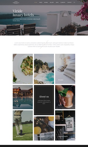 Mẫu thiết kế website khách sạn, resort