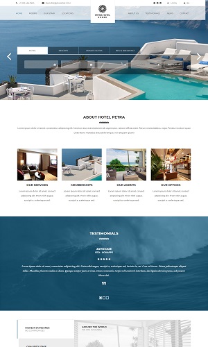 Mẫu thiết kế website khách sạn, resort