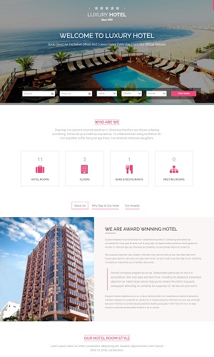 Mẫu thiết kế website khách sạn, resort