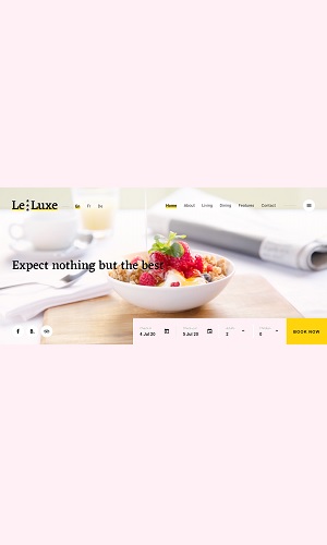 Mẫu thiết kế website khách sạn, resort