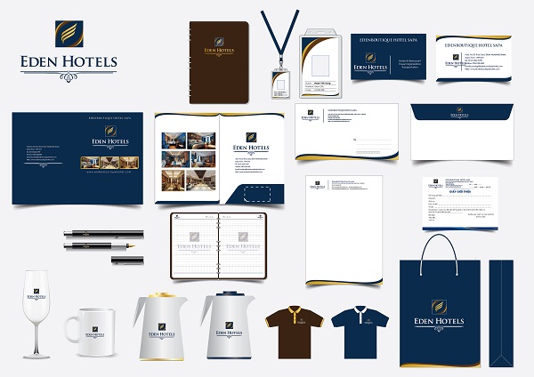 Bộ nhận diện thương hiệu khách sạn, resort, du thuyền