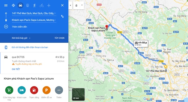 Đăng ký Google Map cho khách sạn
