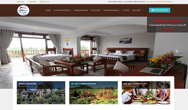 Thiết kế website khách sạn